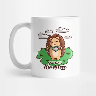 Cute Hedgehog Watering The Flowers - Gardening Lover Mug